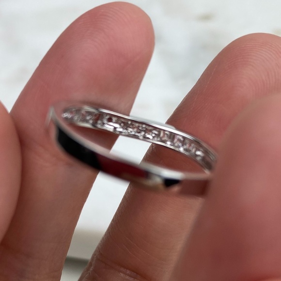 Sterling Silver & Cubic Zirconia Band - Picture 5 of 6